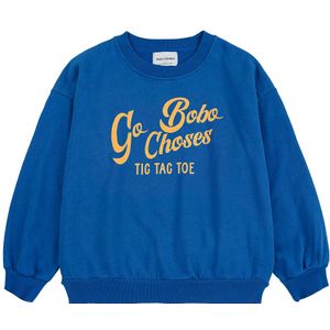 Bobo Choses Sweatshirt - Ga Bobo - Blauw - Bobo Choses - 2-3 jaar (92-98) - Sweatshirt
