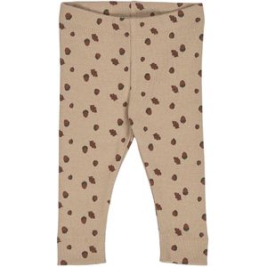 Müsli Leggings - Rib - Eikel - Beige/Wortel/Deep Green - Müsli - 68 - Leggings