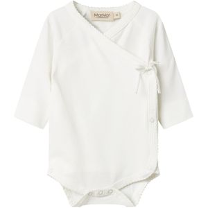 MarMar Romper l/s - Belita - Noos - Zachtaardig White - MarMar - 50 - Romper L/S