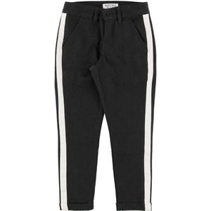 Hound Broek - Grijs m. Witte Strepen - Hound - 8 jaar (128) - Broeken - Katoen