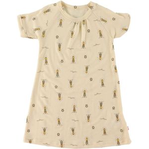 Katvig Jurk - Wol - Beige m. Vuurtoren - Katvig - 1 jaar (80) - Jurk