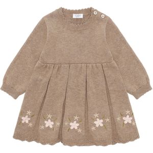 Hust and Claire Body met Rok - HCKlara - Gebreid - Biscuit m. Bl - Hust and Claire - 68 - Romper L/S