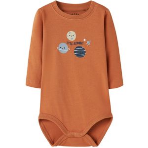 Name It Romper l/s - NbmVroels - Herfst Leaf/Planeten - Name It - 68 - Romper L/S