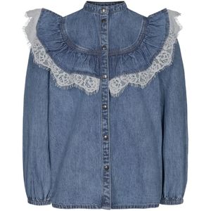 Petit by Sofie Schnoor Overhemd - Atlanta - in denimblauw - Sofie Schnoor - 16 jaar (176) - Overhemd