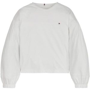 Tommy Hilfiger Blouse - Tommy Lace Bandgebreid - Ancient White - Tommy Hilfiger - 10 jaar (140) - Shirts