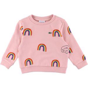 Lacoste Sweatshirt - Roze m. Regenbogen - Lacoste - 3 jaar (98) - Sweatshirt