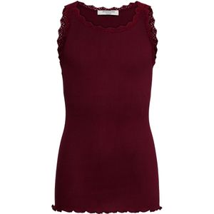 Rosemunde Top - Rib - RkBalta - Modaal Lace - Tawny Port - Rosemunde - 8 jaar (128) - Tanktop