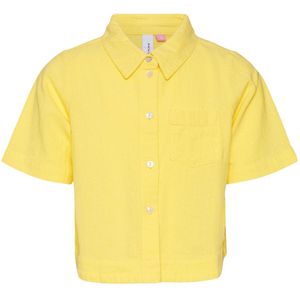 Vero Moda Girl Overhemd - VmHart - Lemon Pit - Vero Moda Girl - 10 jaar (140) - Hemd S/S