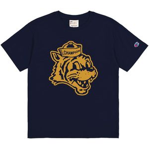 Champion T-Shirt - Navy m. Print - Champion - 5-6 jaar (110-116) - T-Shirts