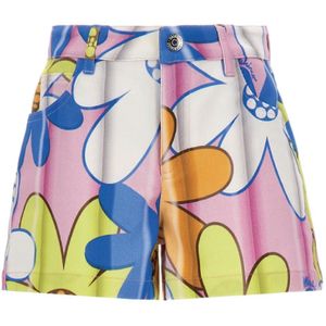 Moschino Jeansbroek - Roze/Blauw/Geel - Moschino - 8 jaar (128) - Shorts