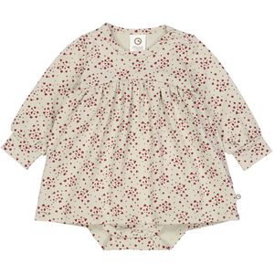 Müsli Body met Rok - Love - Soft Green/Cabernet - Müsli - 74 - Romper L/S