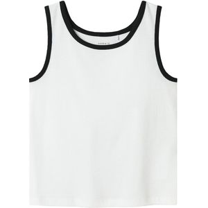 Name It Tanktop - Rib - NkfJally - Bright White - Name It - 9-10 jaar (134-140) - Tanktop