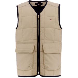 Tommy Hilfiger Gewatteerd Vest - Dg Hm - Savannah Zand - Tommy Hilfiger - 14 jaar (164) - Donsvest