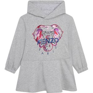 Kenzo Sweatjurk - Exclusieve editie - Grijs Gevlekt m. Glitter/E - Kenzo - 8 jaar (128) - Jurk