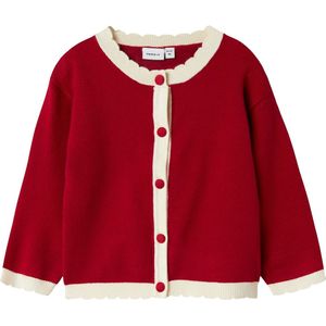 Kerst - Gebreide Cardigan - Lange Mouwen - Ronde Hals - Regular Fit