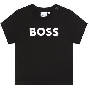 BOSS T-Shirt - Zwart m. Wit - BOSS - 1½ jaar (86) - T-Shirt