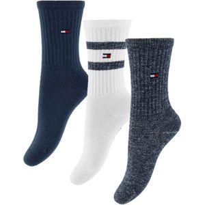Tommy Hilfiger Sokken - 3-pack - Navy/Wit - Tommy Hilfiger - 27/30 - Sokken