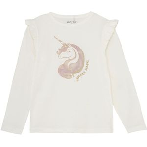 Minymo Blouse - Marshmallow White m. Print - Minymo - 5 jaar (110) - Shirts