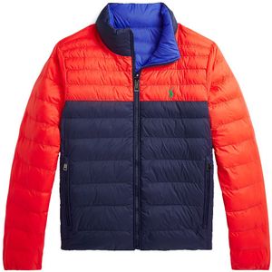 Polo Ralph Lauren Gevoerde Jas - Omkeerbaar - Oranje/Navy/Blauw - Polo Ralph Lauren - 14-16 jaar (164-176) - Donsjassen