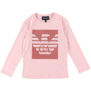 Emporio Armani Blouse - Roze/Rood m. Pailletten - Emporio Armani - 10 jaar (140) - Shirts