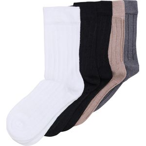 Minymo Sokken - Enkelsok - 5-pack - Black - Minymo - 15/18 - Sokken