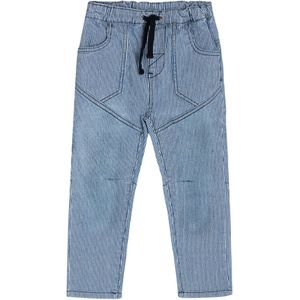 Hust and Claire Broek - Junior - Blauw/Wit Gestreept - Hust and Claire - 68 - Broeken - Katoen