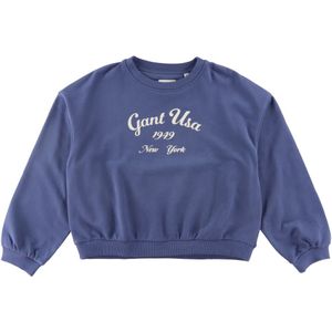 GANT Sweatshirt - Oversized Logo - Gewassen Blue - GANT - 15 jaar (170) - Sweatshirt