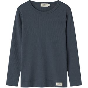 MarMar Blouse - Rib - Plain - Noos - Blauw - MarMar - 1 jaar (80) - Shirts