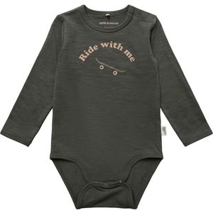 Sofie Schnoor Romper L/æ - Bos Green m. Print - Sofie Schnoor - 68 - Romper L/S