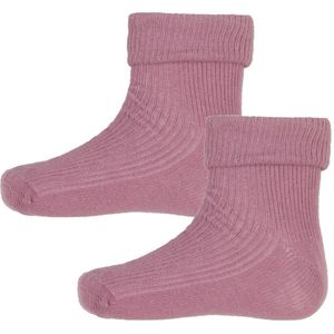 Minymo Sokken - 2-pack - Gl. Roze - Minymo - 11/14 - Sokken