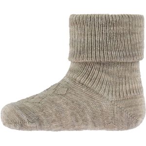 MP Sokken - Wol - Anti-Slip - Light Brown Melange - MP - 17/18 - Sokken