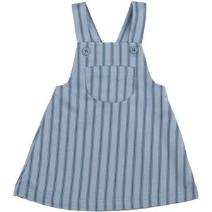 Joha Jurk - Pinafore - Blauw m. Strepen - Joha - 60 - Jurk