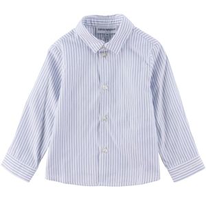Emporio Armani Overhemd - Wit/Blauw Gestreept - Emporio Armani - 18 mnd - Overhemd