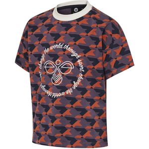 Hummel T-Shirt - HMLArmelië - Paars/Rood - Hummel - 5 jaar (110) - T-Shirts
