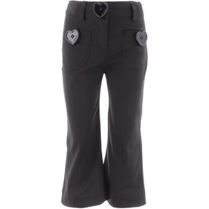 Moschino Broek - Zwart m. Harten - Moschino - 6 jaar (116) - Broeken - Katoen