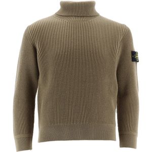 Stone Island Blouse m. Coltrui - Wol - Sage - Stone Island - 8 jaar (128) - Shirts