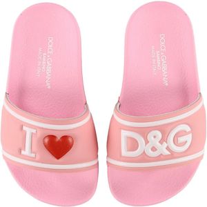 Dolce & Gabbana Badslippers - Roze m. Print - Dolce & Gabbana - 36 - Badslippers