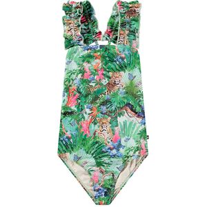 Molo Zwempak - UV50+ - Nitika - Green Tropical - Molo - 6 jaar (116) - Badmode