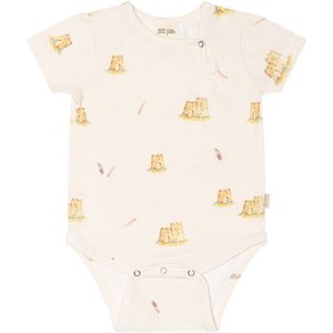 Petit Piao Romper s/s - Gedrukt - Kasteel - Petit Piao - 62 - Romper S/S