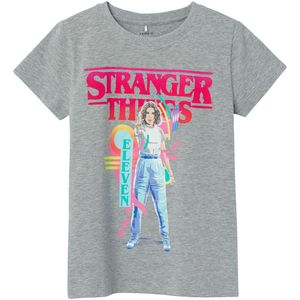 Name It T-Shirt - NkfDunna Strangerthings - Grey Melange - Name It - 6 jaar (116) - T-Shirts