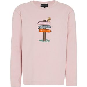 Emporio Armani Blouse - Gepolijst Lilac m. Print - Emporio Armani - 5 jaar (110) - Shirts