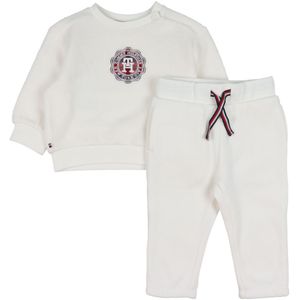 Tommy Hilfiger Fleece Pak - Baby Controlestempel - Oud White - Tommy Hilfiger - 1 jaar (80) - Fleece Jas