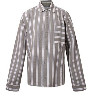 Hound Overhemd - Striped - White/Dusty Green - Hound - 8 jaar (128) - Overhemd