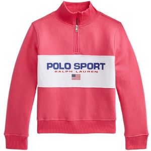 Polo Ralph Lauren Sweatshirt m. Rits - Polo Sport - Roze m. Per - Polo Ralph Lauren - 12-14 jaar (152-164) - Sweatshirt