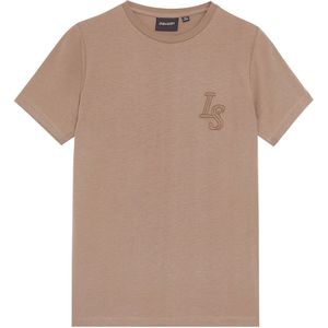 Lyle & Scott T-Shirt - Monogram - Tijgeroog - Lyle & Scott - 9-10 jaar (134-140) - T-Shirts