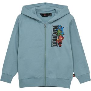 LEGO® Wear Ninjago Cardigan - LwsAku - Blauw - LEGO® Wear - 7 jaar (122) - Cardigan