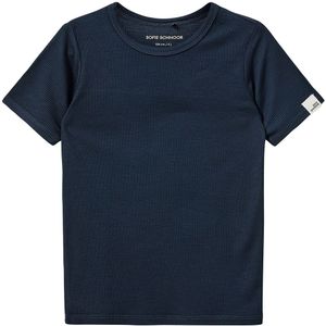 Sofie Schnoor T-Shirt - Rib - PiperSK - Navy Blue - Sofie Schnoor - 4 jaar (104) - T-Shirts