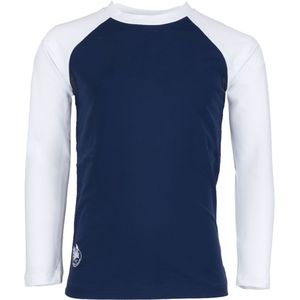 Petit Crabe Zwemtop - Raglan - UV50+ - Blue/White - Petit Crabe - 3-4 jaar (98-104) - Badmode