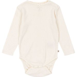 Konges Sløjd Romper l/s - Rib - Minnie - Antique White - Konges Sløjd - 74 - Romper L/S