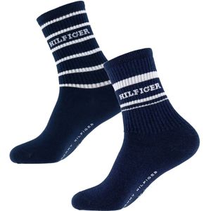 Tommy Hilfiger Sokken - 2-pack - Navy m. Wit/Glitter - Tommy Hilfiger - 35/38 - Sokken